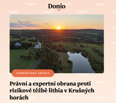 Právní štít pro Krušné hory a Cínovec: Společně proti rizikové těžbě lithia